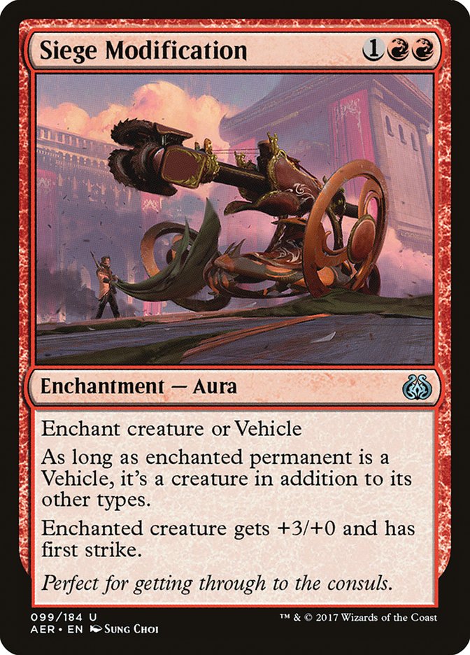 Siege Modification [Aether Revolt] | Exor Games Truro