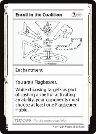 Enroll in the Coalition (2021 Edition) [Mystery Booster Playtest Cards] | Exor Games Truro