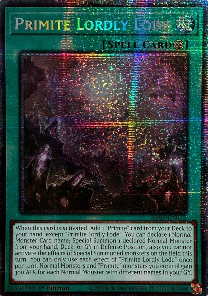 Primite Lordly Lode (Starlight Rare) [RA05-EN072] Starlight Rare | Exor Games Truro