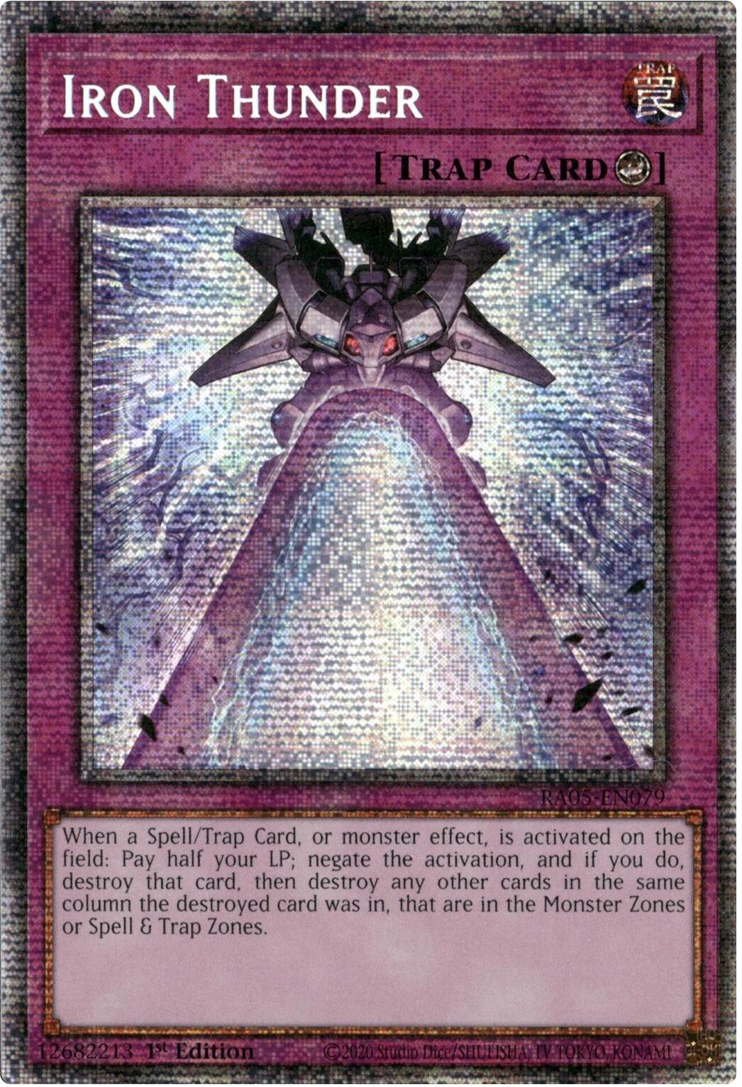 Iron Thunder (Starlight Rare) [RA05-EN079] Starlight Rare | Exor Games Truro