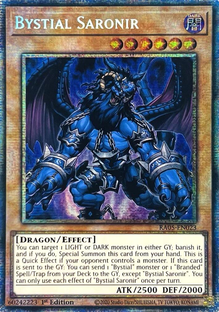 Bystial Saronir (Starlight Rare) [RA05-EN023] Starlight Rare | Exor Games Truro