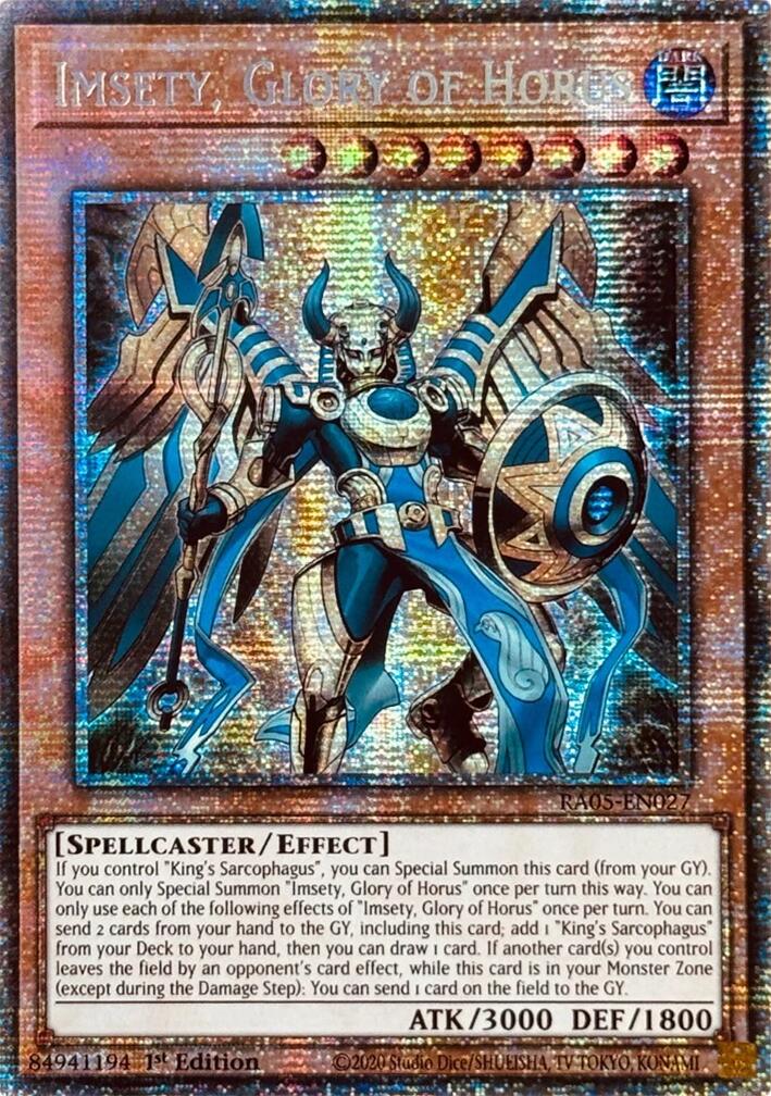 Imsety, Glory of Horus (Starlight Rare) [RA05-EN027] Starlight Rare | Exor Games Truro