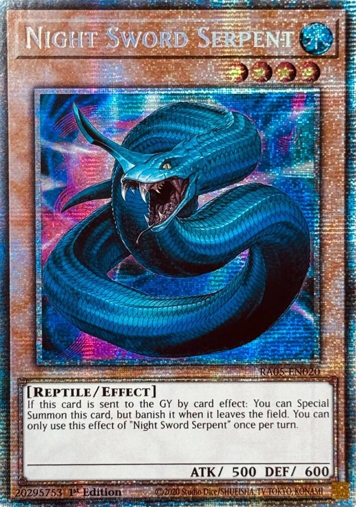 Night Sword Serpent (Starlight Rare) [RA05-EN020] Starlight Rare | Exor Games Truro