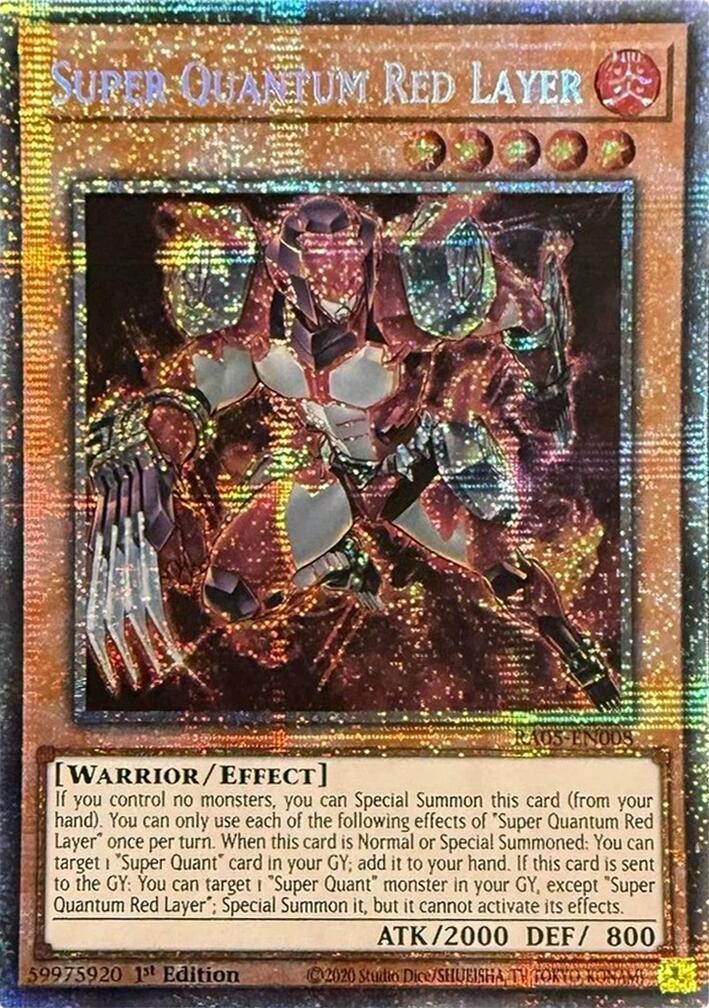 Super Quantum Red Layer (Starlight Rare) [RA05-EN008] Starlight Rare | Exor Games Truro