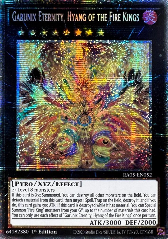 Garunix Eternity, Hyang of the Fire Kings (Starlight Rare) [RA05-EN052] Starlight Rare | Exor Games Truro