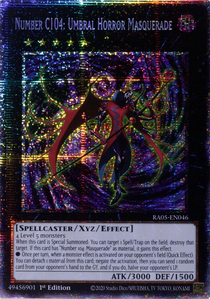 Number C104: Umbral Horror Masquerade (Starlight Rare) [RA05-EN046] Starlight Rare | Exor Games Truro