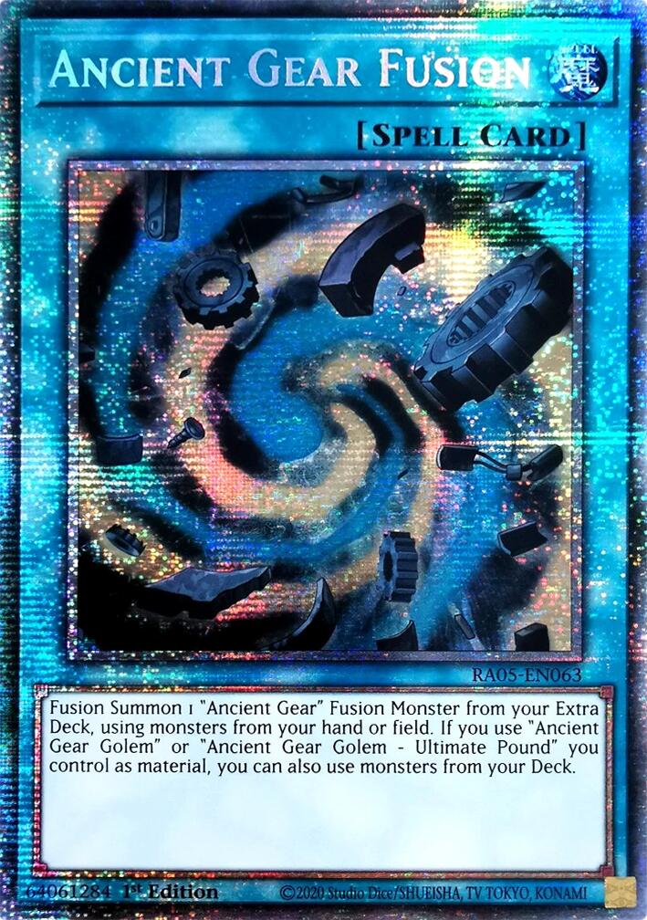 Ancient Gear Fusion (Starlight Rare) [RA05-EN063] Starlight Rare | Exor Games Truro