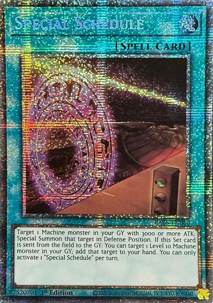 Special Schedule (Starlight Rare) [RA05-EN060] Starlight Rare | Exor Games Truro