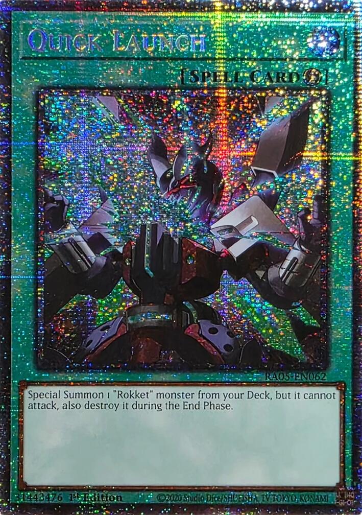 Quick Launch (Starlight Rare) [RA05-EN062] Starlight Rare | Exor Games Truro