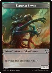 Eldrazi Spawn // Worm Double-Sided Token [Secrets of Strixhaven Commander Tokens] | Exor Games Truro