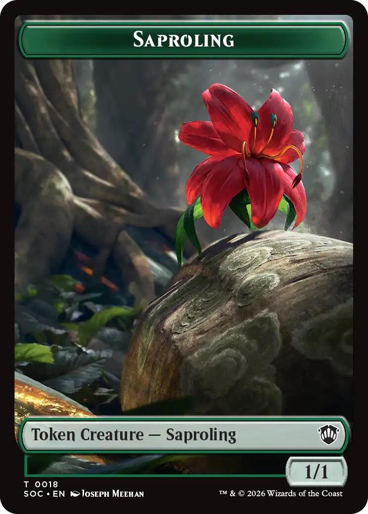 Saproling // Pest (0023) Double-Sided Token [Secrets of Strixhaven Commander Tokens] | Exor Games Truro