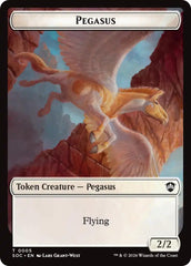 Pegasus // Inkling (0022) Double-Sided Token [Secrets of Strixhaven Commander Tokens] | Exor Games Truro