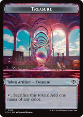 Primo, The Indivisble // Treasure Double-Sided Token [Secrets of Strixhaven Commander Tokens] | Exor Games Truro
