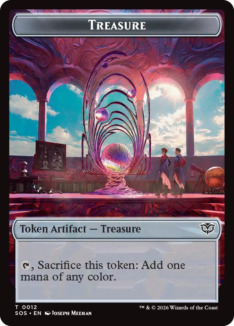 Elemental (0020) // Treasure Double-Sided Token [Secrets of Strixhaven Commander Tokens] | Exor Games Truro