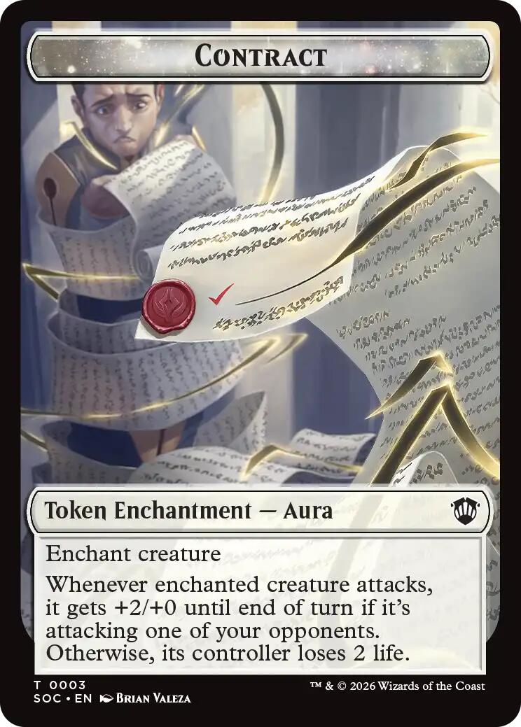 Contract // Pegasus Double-Sided Token [Secrets of Strixhaven Commander Tokens] | Exor Games Truro