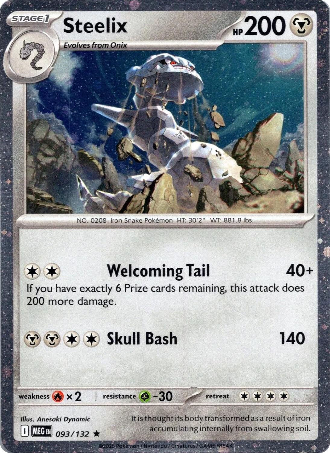 Steelix (093/132) (Cosmos Holo) [Mega Evolution: Base Set] | Exor Games Truro