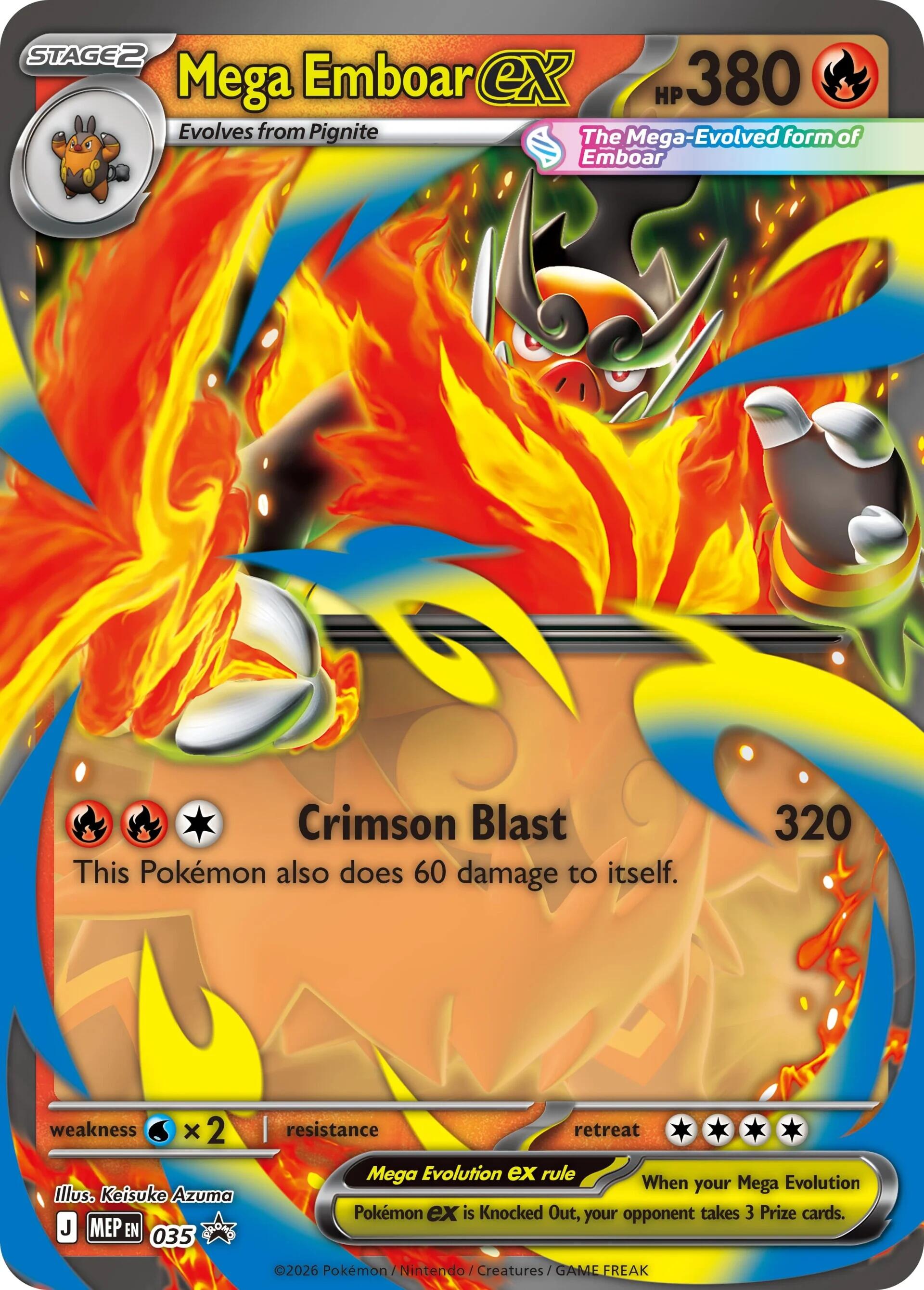 Mega Emboar ex (035) [Mega Evolution Promo] | Exor Games Truro