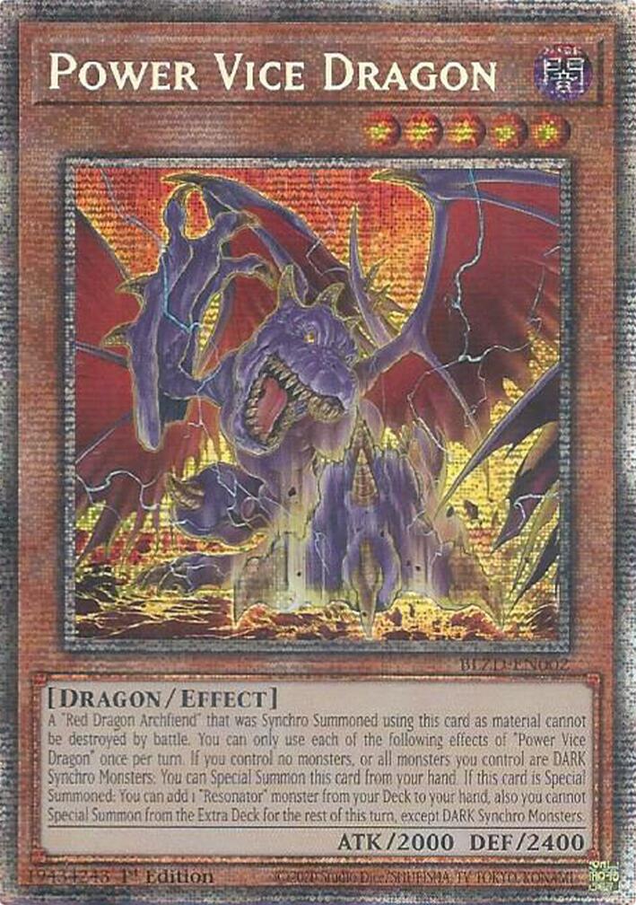 Power Vice Dragon (Starlight Rare) [BLZD-EN002] Starlight Rare | Exor Games Truro