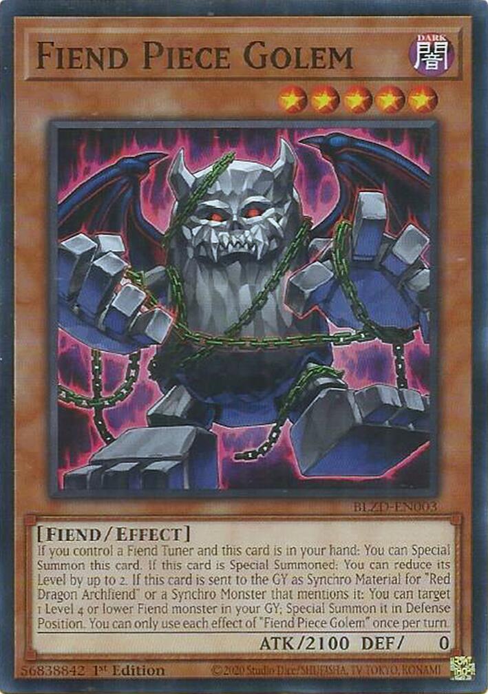 Fiend Piece Golem [BLZD-EN003] Common | Exor Games Truro