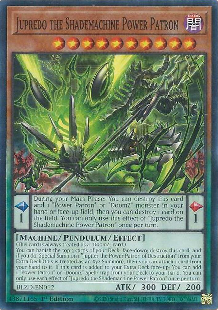 Jupredo the Shademachine Power Patron [BLZD-EN012] Common | Exor Games Truro