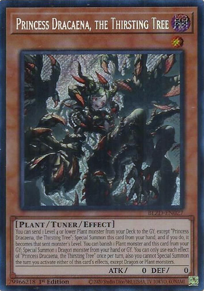 Princess Dracaena, the Thirsting Tree [BLZD-EN027] Secret Rare | Exor Games Truro