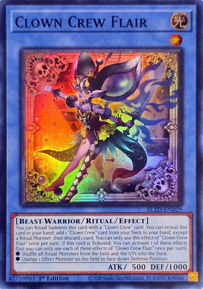 Clown Crew Flair [BLZD-EN029] Super Rare | Exor Games Truro