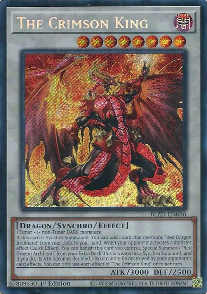 The Crimson King [BLZD-EN036] Secret Rare | Exor Games Truro