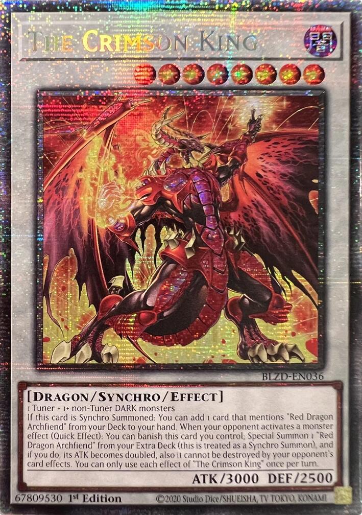 The Crimson King (Starlight Rare) [BLZD-EN036] Starlight Rare | Exor Games Truro