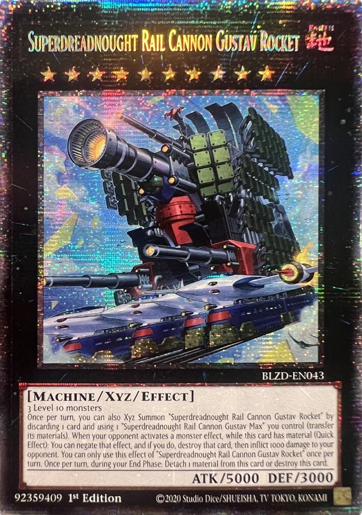 Superdreadnought Rail Cannon Gustav Rocket (Starlight Rare) [BLZD-EN043] Starlight Rare | Exor Games Truro