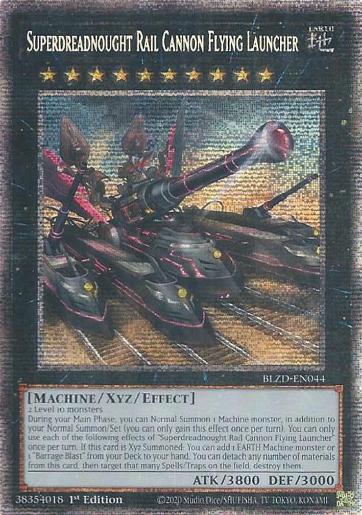 Superdreadnought Rail Cannon Flying Launcher (Starlight Rare) [BLZD-EN044] Starlight Rare | Exor Games Truro