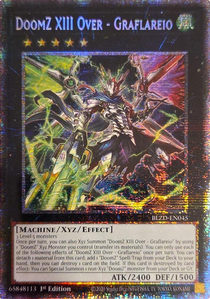 DoomZ XIII Over - Graflareio (Starlight Rare) [BLZD-EN045] Starlight Rare | Exor Games Truro