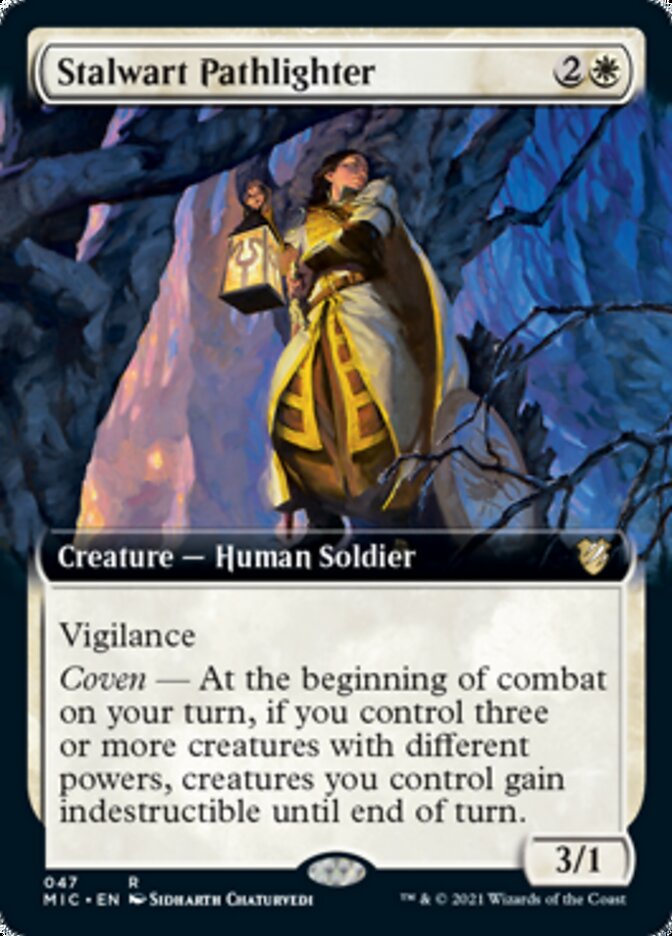 Stalwart Pathlighter (Extended Art) [Innistrad: Midnight Hunt Commander] | Exor Games Truro