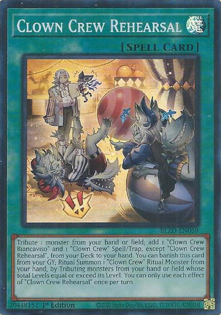 Clown Crew Rehearsal [BLZD-EN059] Super Rare | Exor Games Truro