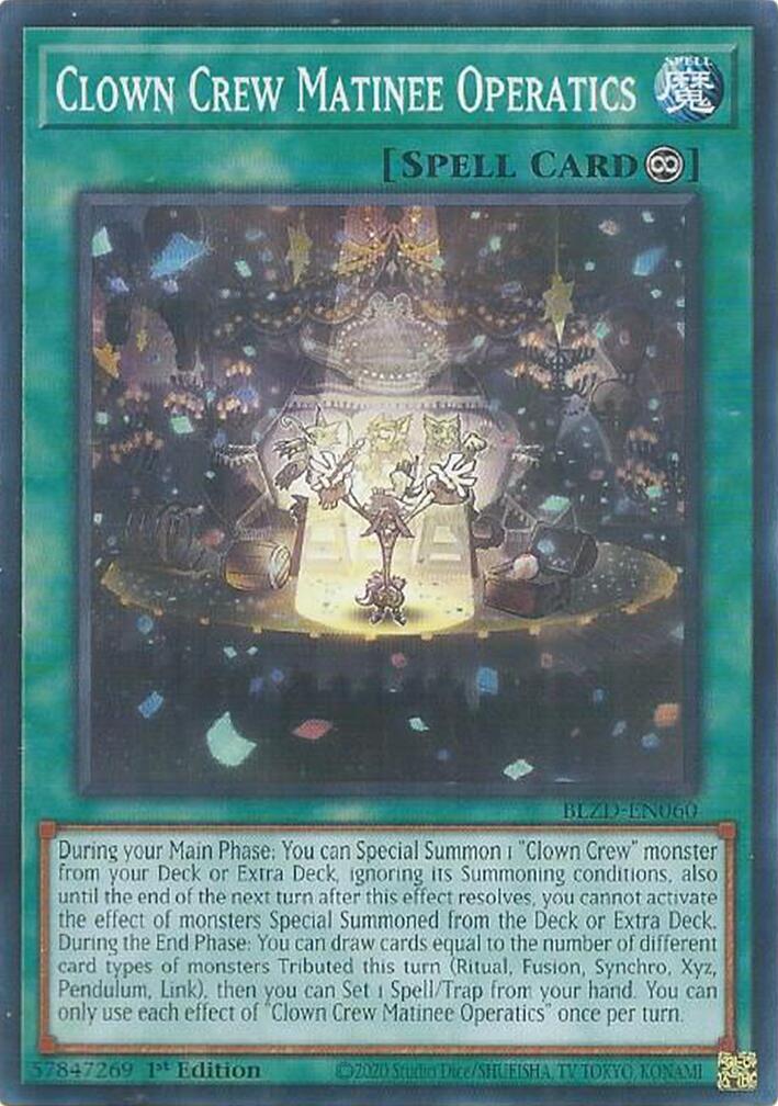 Clown Crew Matinee Operatics [BLZD-EN060] Common | Exor Games Truro