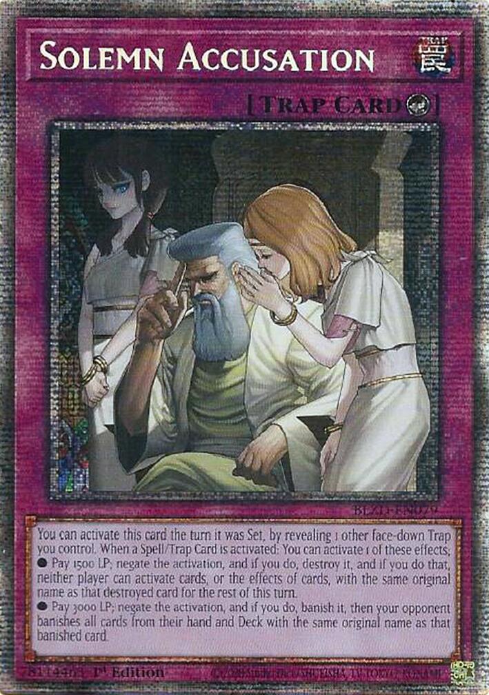 Solemn Accusation (Starlight Rare) [BLZD-EN079] Starlight Rare | Exor Games Truro