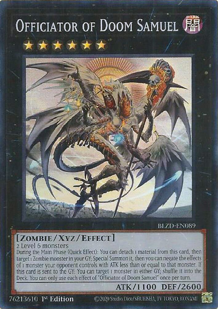 Officiator of Doom Samuel [BLZD-EN089] Super Rare | Exor Games Truro