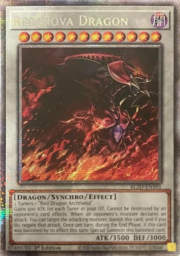 Red Nova Dragon (Starlight Rare) [BLZD-EN101] Starlight Rare | Exor Games Truro
