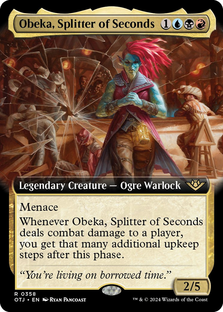 Obeka, Splitter of Seconds (Extended Art) [Outlaws of Thunder Junction] | Exor Games Truro