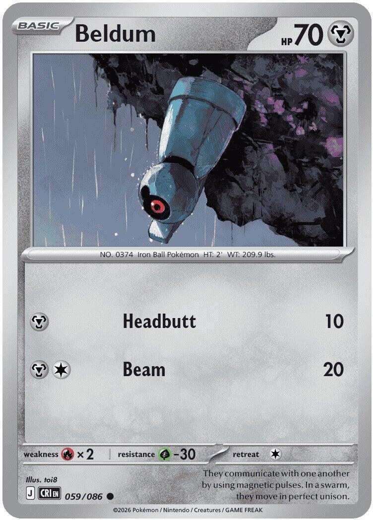 Beldum (059/086) [Mega Evolution: Chaos Rising] | Exor Games Truro