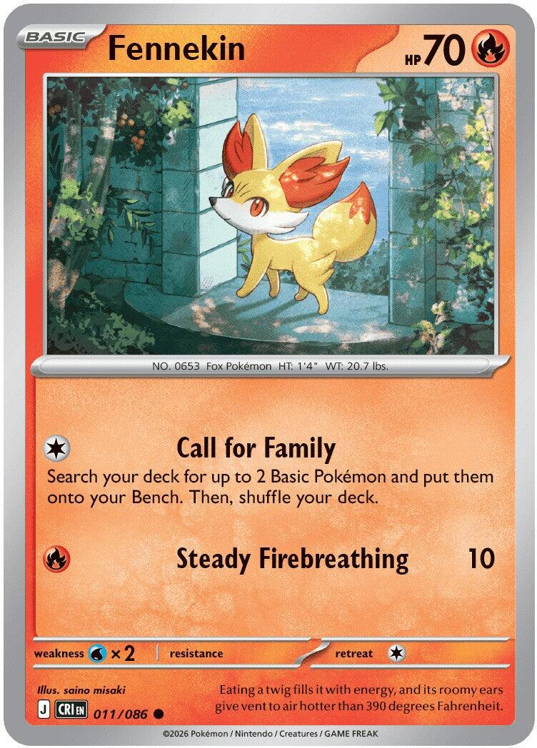 Fennekin (011/086) [Mega Evolution: Chaos Rising] | Exor Games Truro
