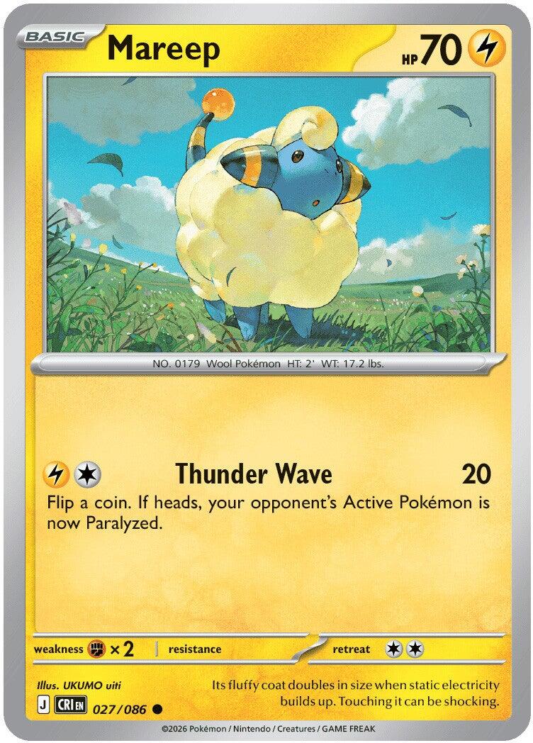Mareep (027/086) [Mega Evolution: Chaos Rising] | Exor Games Truro