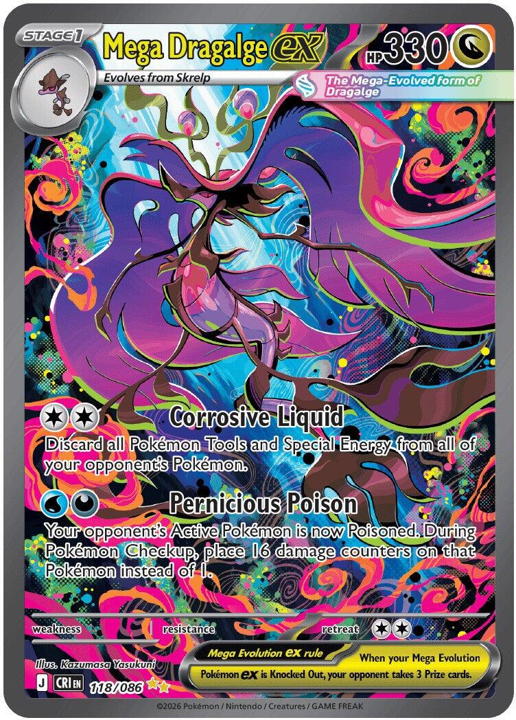 Mega Dragalge ex (118/086) [Mega Evolution: Chaos Rising] | Exor Games Truro