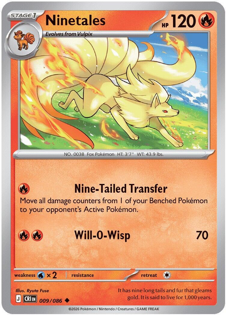 Ninetales (009/086) [Mega Evolution: Chaos Rising] | Exor Games Truro