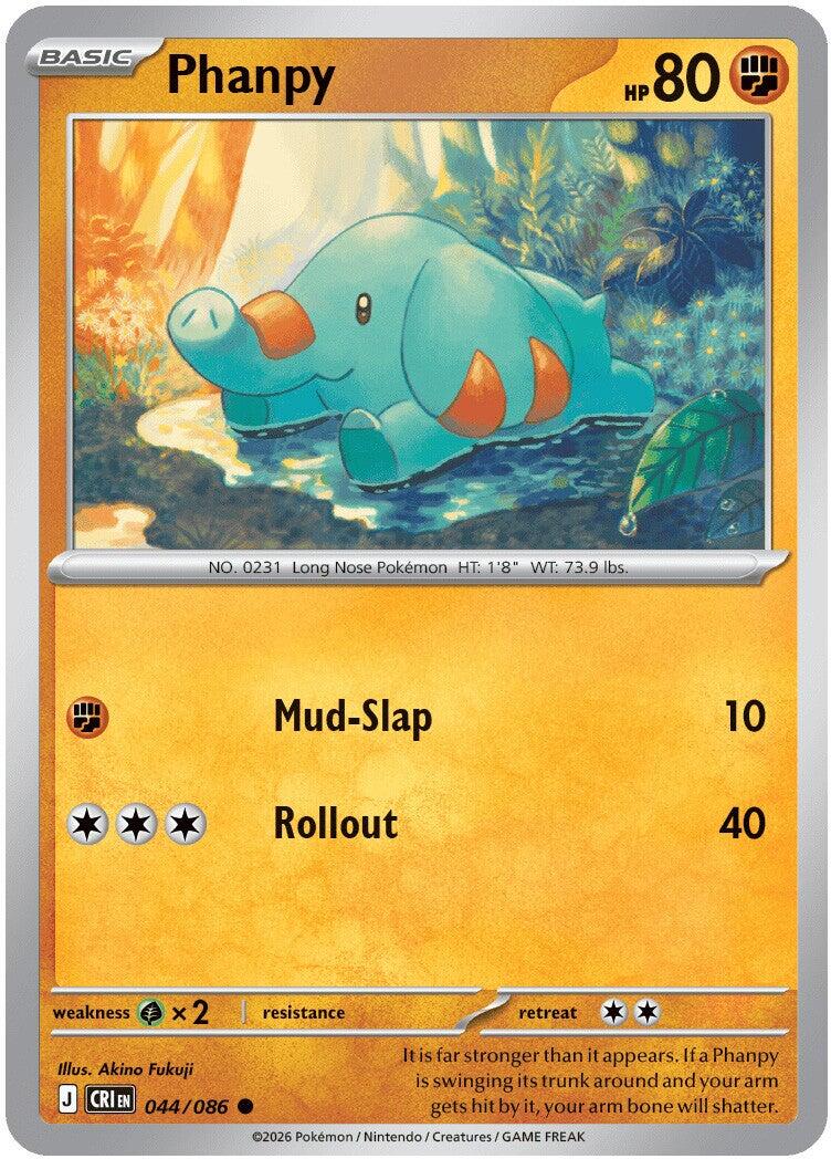 Phanpy (044/086) [Mega Evolution: Chaos Rising] | Exor Games Truro