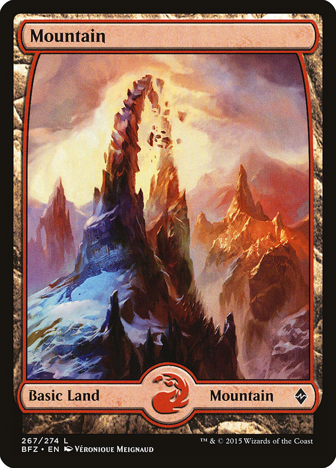 Mountain (267) (Full Art) [Battle for Zendikar] | Exor Games Truro