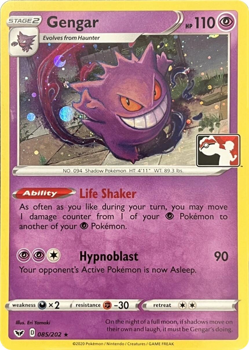 Gengar (085/202) (Library Exclusive) [Sword & Shield: Base Set] | Exor Games Truro