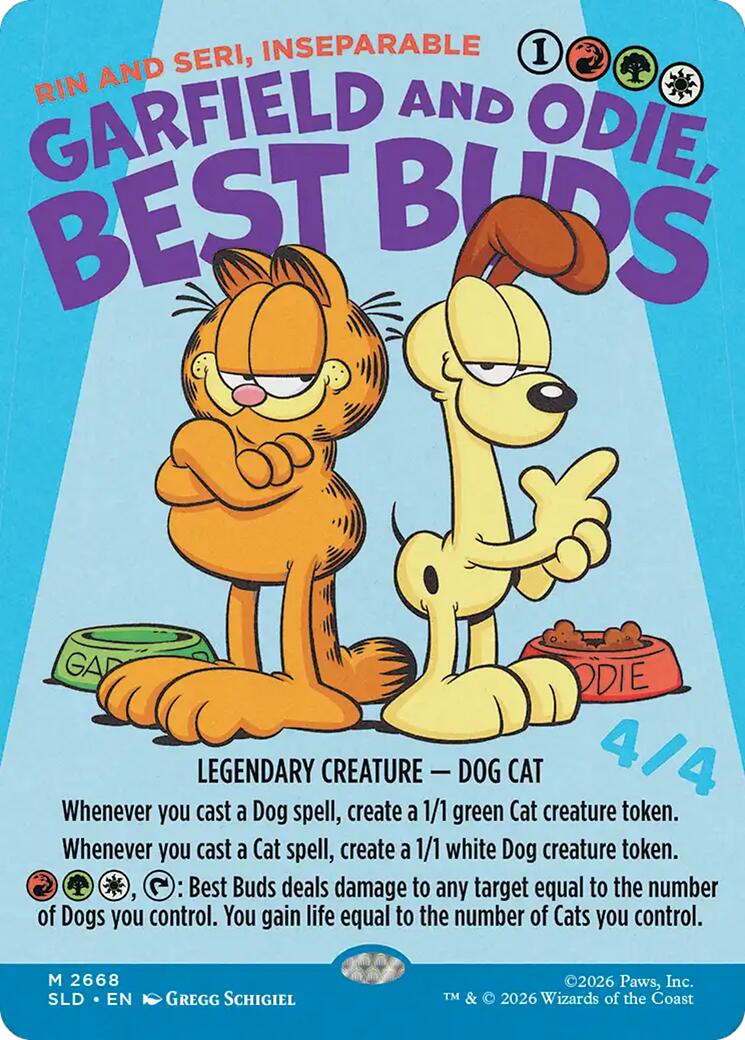 Garfield and Odie, Best Buds - Rin and Seri, Inseparable [Secret Lair Drop Series] | Exor Games Truro