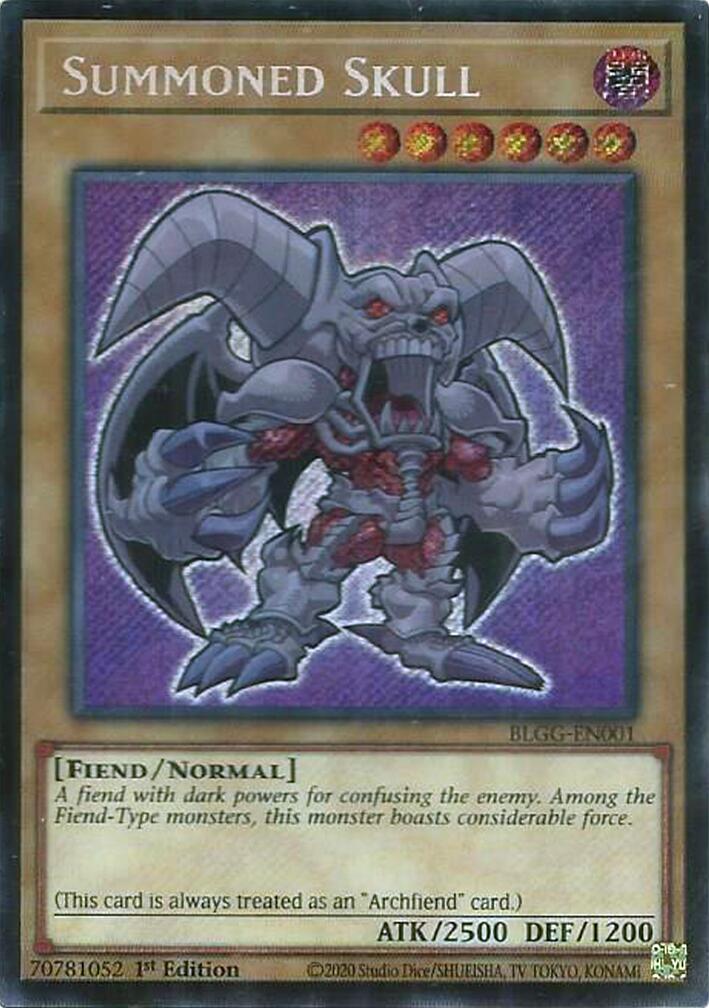 Summoned Skull [BLGG-EN001] Secret Rare | Exor Games Truro