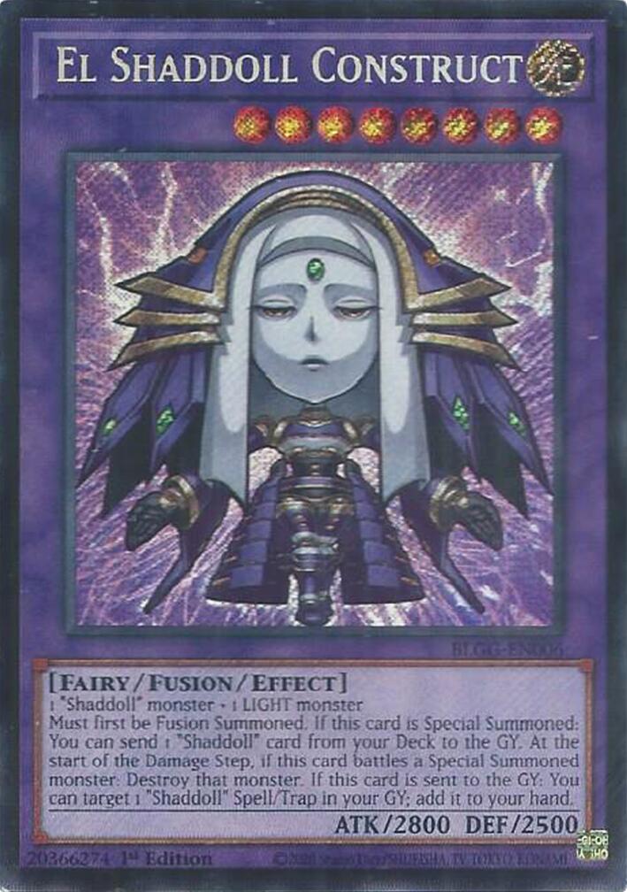 El Shaddoll Construct [BLGG-EN006] Secret Rare | Exor Games Truro