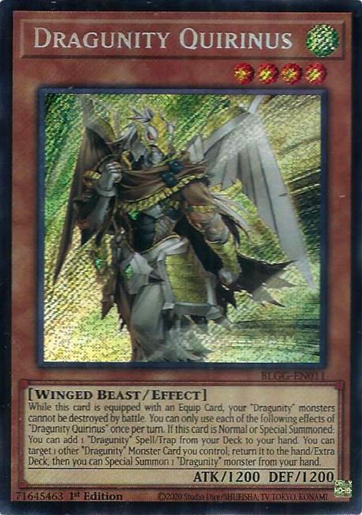 Dragunity Quirinus [BLGG-EN011] Secret Rare | Exor Games Truro